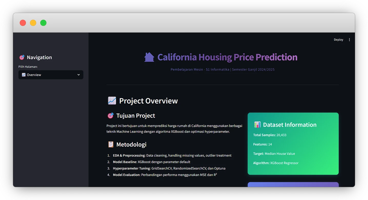 California Housing Price Prediction